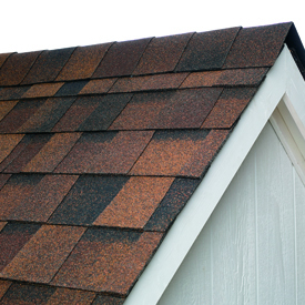 Storm Shake shingle in Chestnut